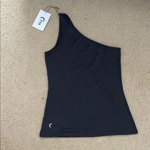Zyia black one strap tank size small